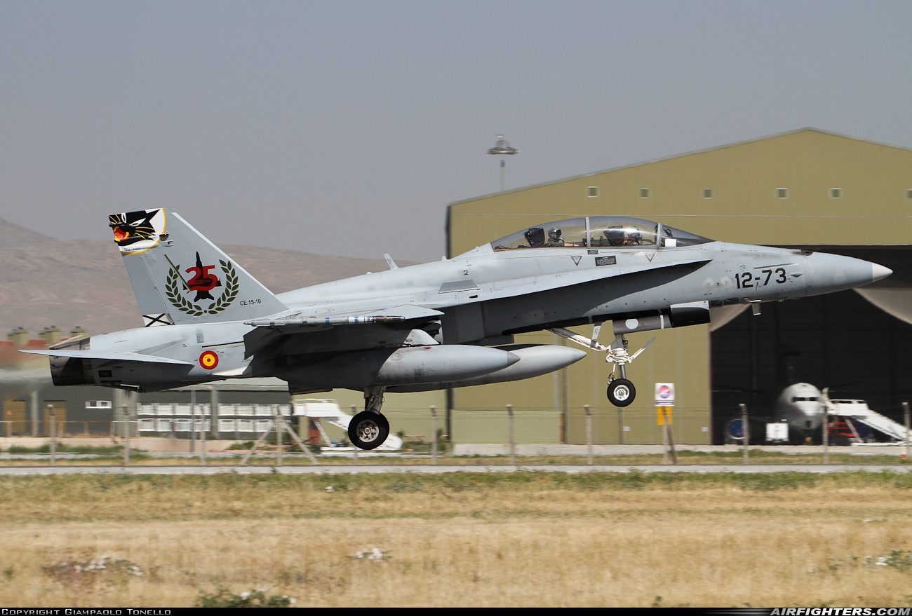 Spain - Air Force McDonnell Douglas CE-15 Hornet (EF-18B+) CE.15-10 at Konya (KYA / LTAN), Türkiye