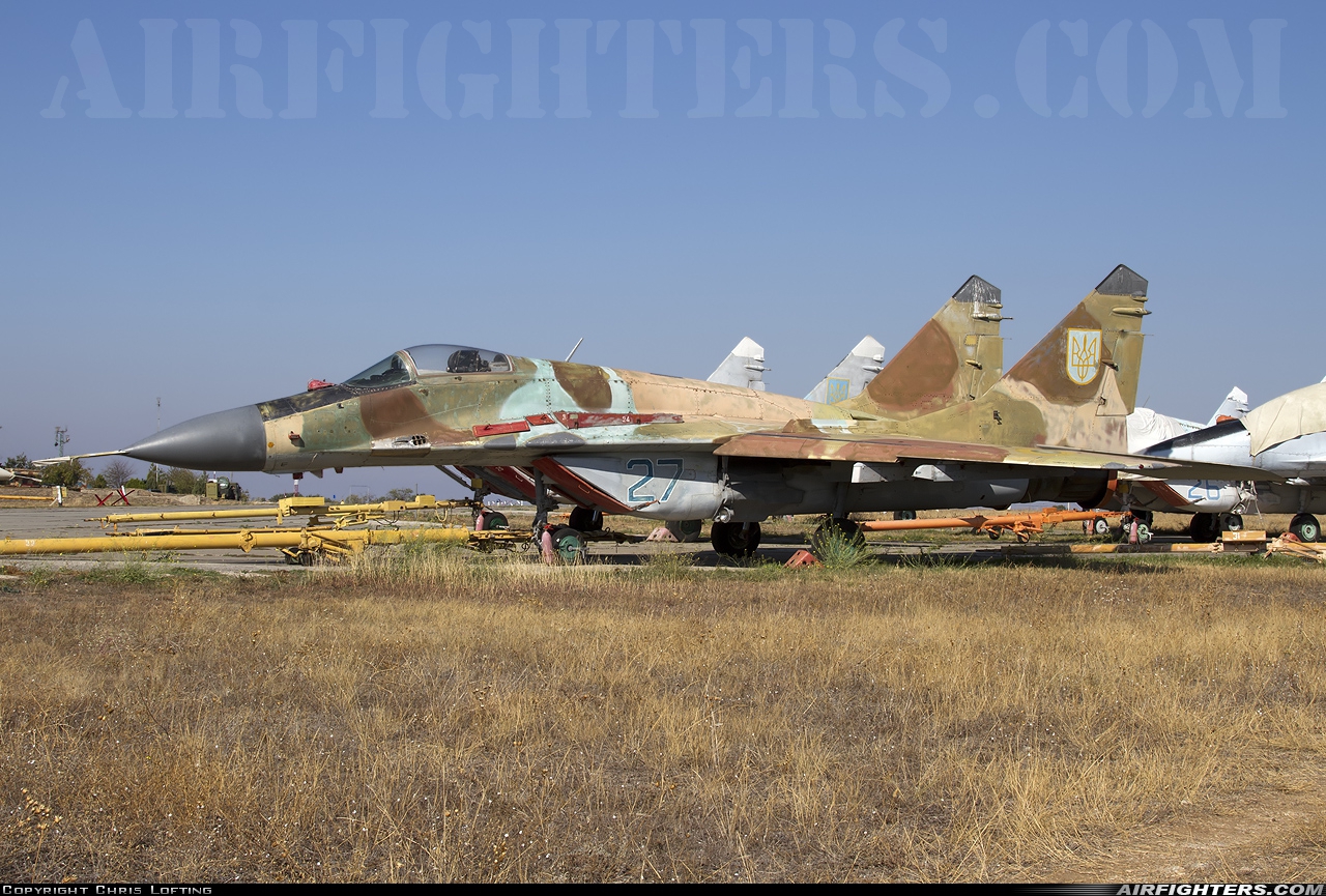 Ukraine - Air Force Mikoyan-Gurevich MiG-29 (9.13) 27 BLUE at Sevastopol - Belbek (UKS / UKFB), Ukraine