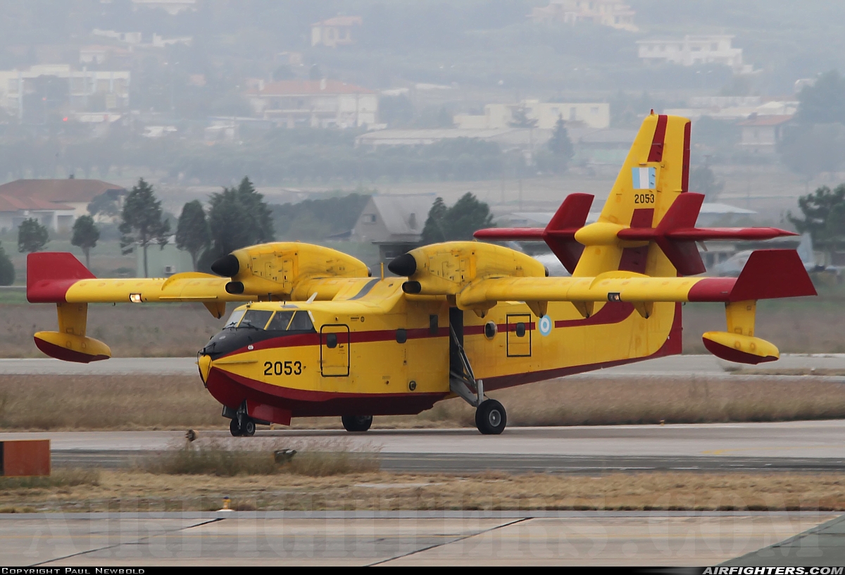 Greece - Air Force Canadair CL-415GR 2053 at Thessaloniki - Makedonia (Mikra) (SKG / LGTS), Greece