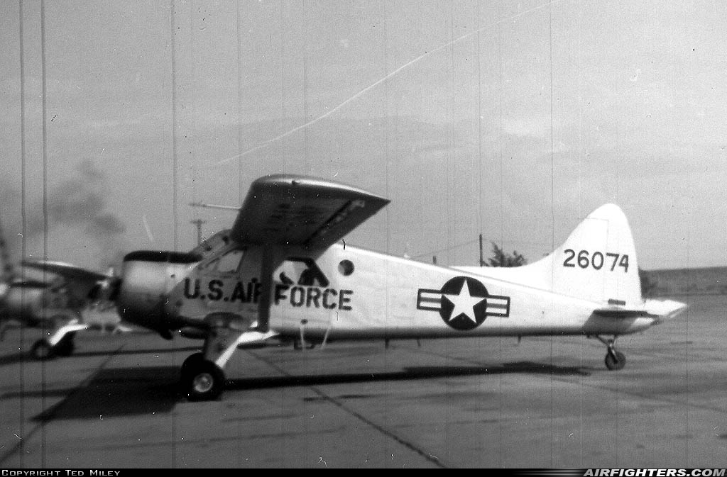 USA - Air Force De Havilland Canada U-6A Beaver (DHC-2) 52-6074 at Winslow - Lindbergh Regional (Municipal) (INW), USA