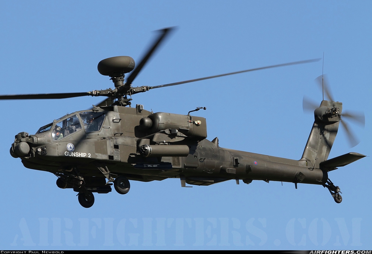 UK - Army Westland Apache AH1 (WAH-64D) ZJ205 at Fairford (FFD / EGVA), UK