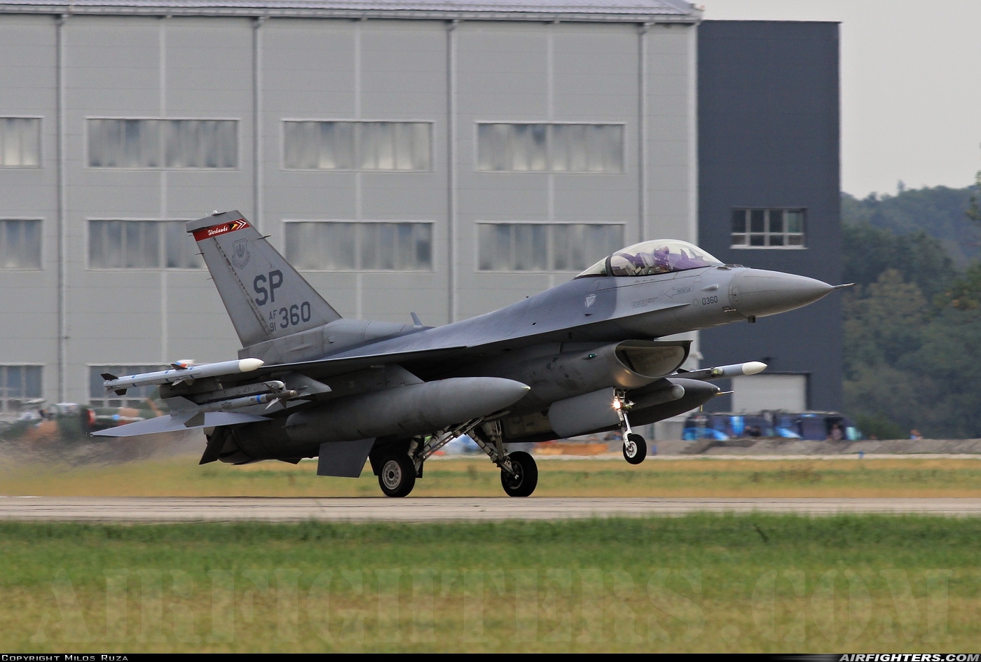 USA - Air Force General Dynamics F-16C Fighting Falcon 91-0360 at Ostrava - Mosnov (OSR / LKMT), Czech Republic