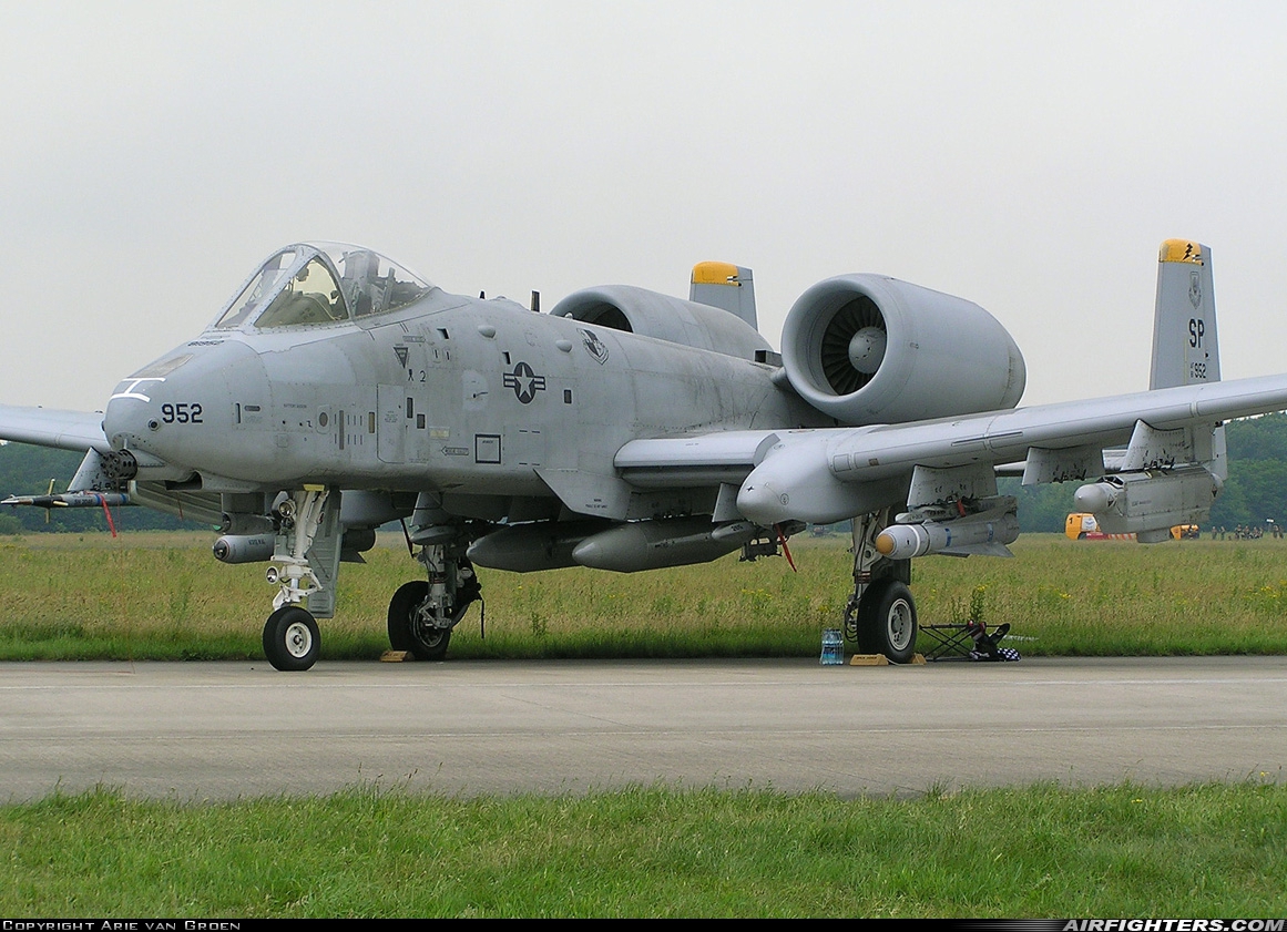 USA - Air Force Fairchild A-10A Thunderbolt II 81-0952 at Uden - Volkel (UDE / EHVK), Netherlands
