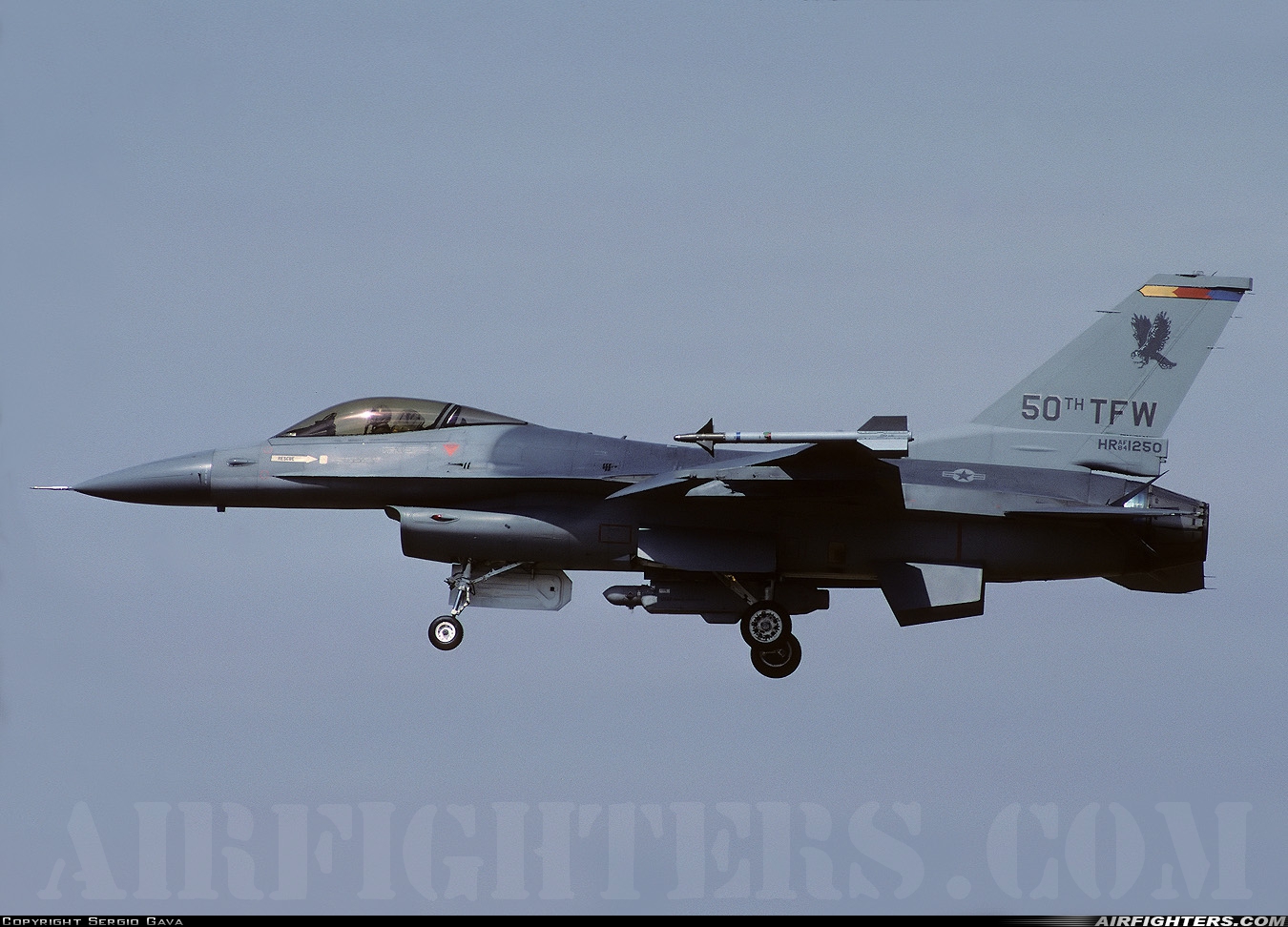 USA - Air Force General Dynamics F-16C Fighting Falcon 84-1250 at Hahn (EDAH), Germany