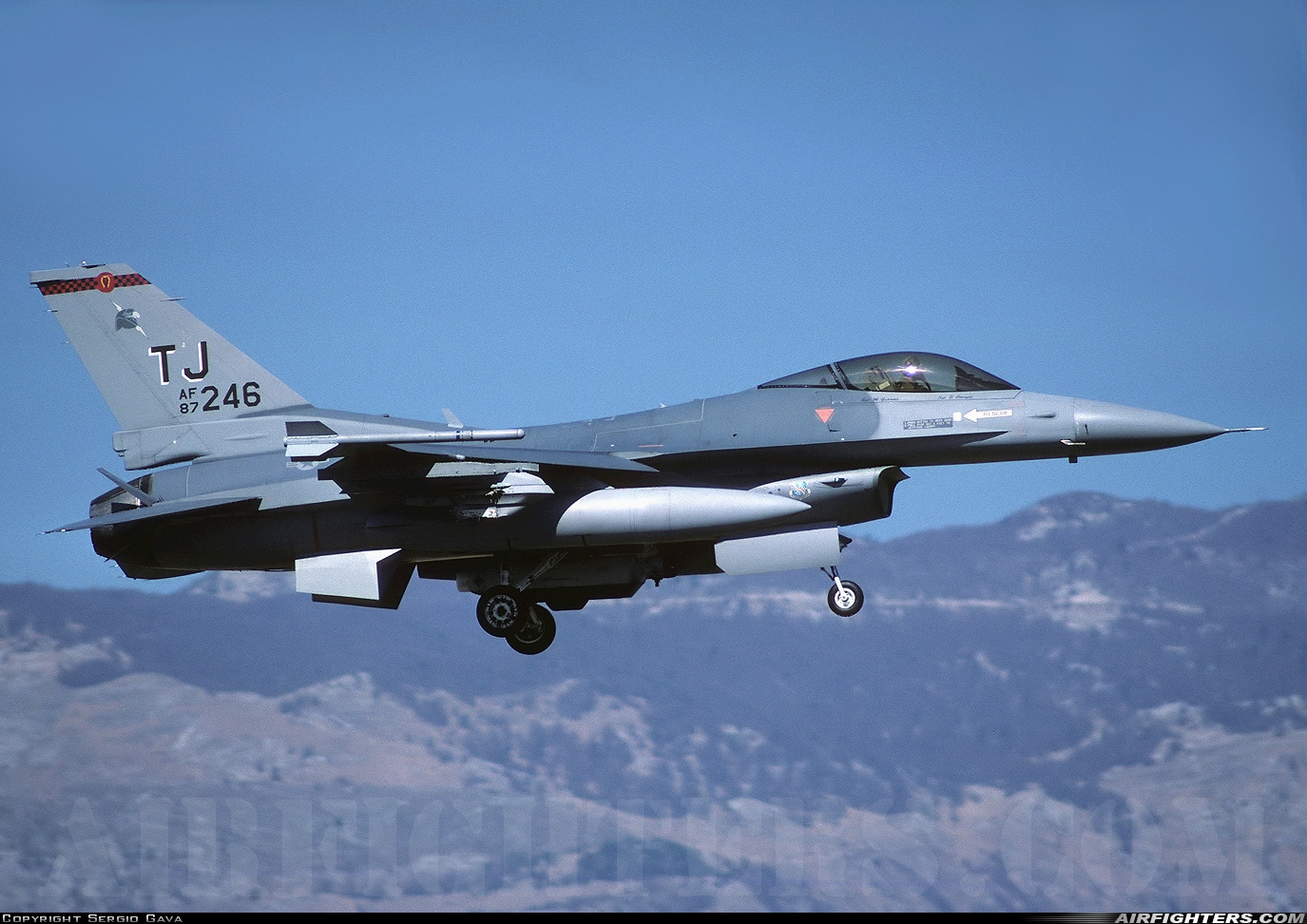 USA - Air Force General Dynamics F-16C Fighting Falcon 87-0246 at Aviano (- Pagliano e Gori) (AVB / LIPA), Italy