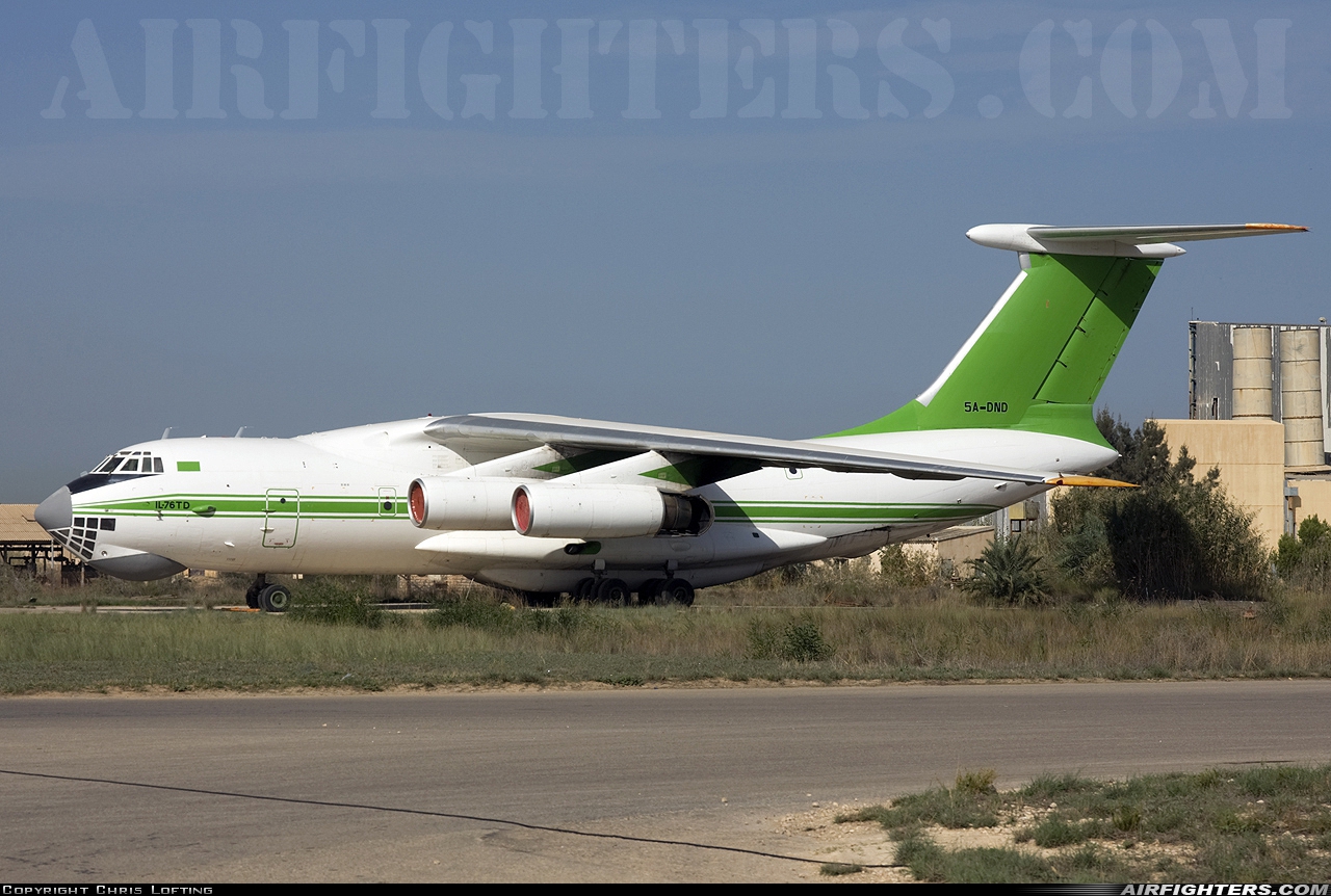 Libya - Air Force Ilyushin IL-76TD 5A-DND at Tripoli - Mitiga (MJI / HLLM), Libya