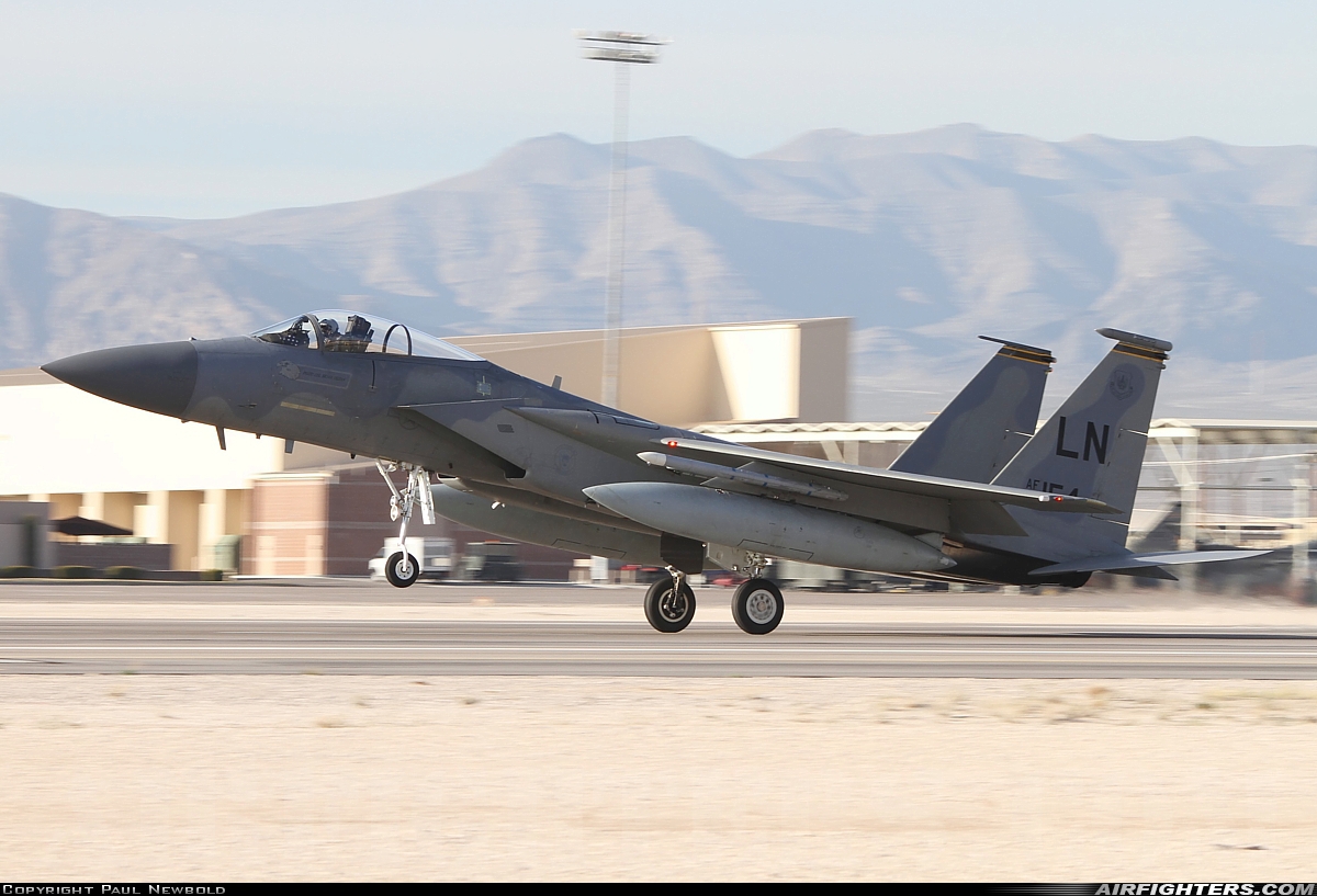 USA - Air Force McDonnell Douglas F-15C Eagle 86-0154 at Las Vegas - Nellis AFB (LSV / KLSV), USA