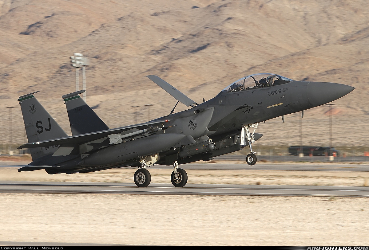 USA - Air Force McDonnell Douglas F-15E Strike Eagle 89-0498 at Las Vegas - Nellis AFB (LSV / KLSV), USA