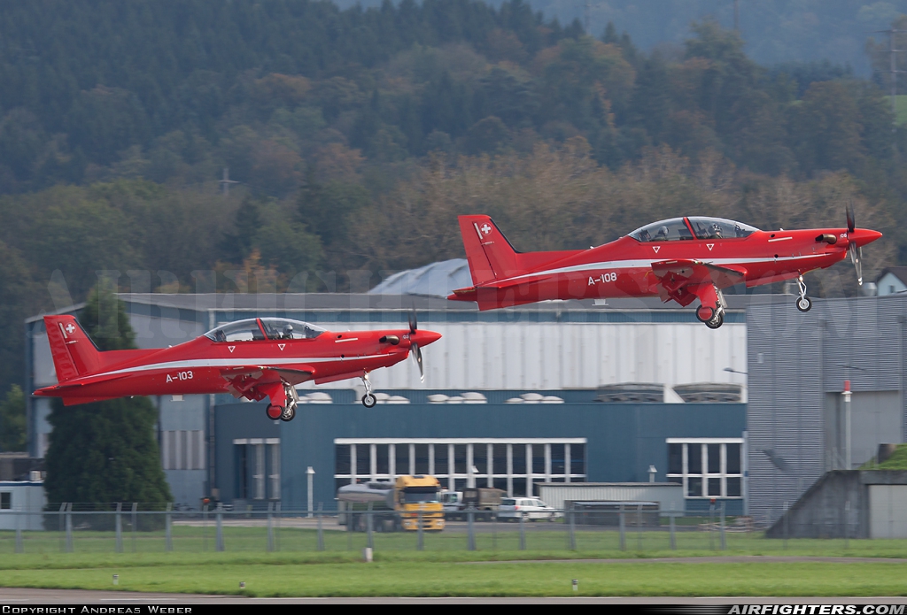 Switzerland - Air Force Pilatus PC-21 A-108 at Emmen (EML / LSME), Switzerland