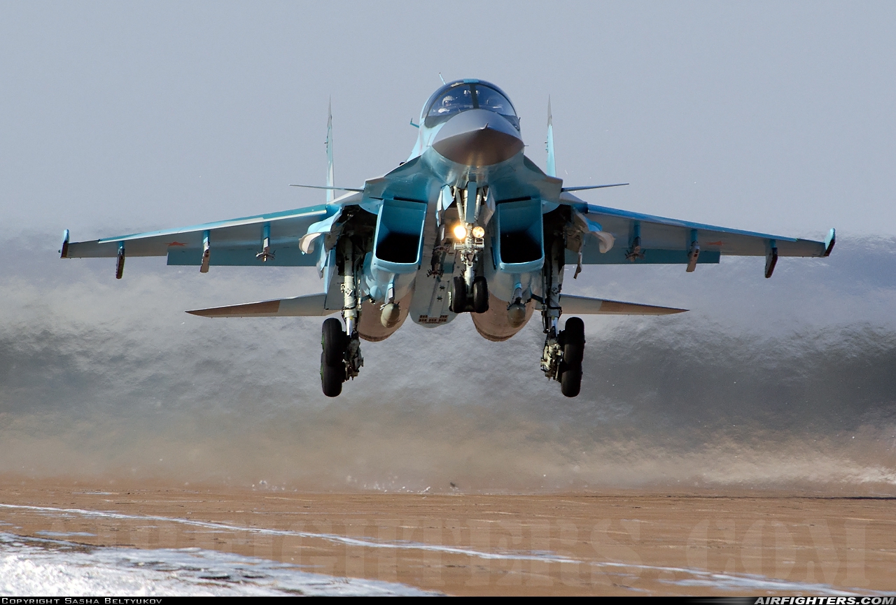 Photo ID 166229 by Sasha Beltyukov. Russia Air Force Sukhoi Su 34 Fullback, RF 92252