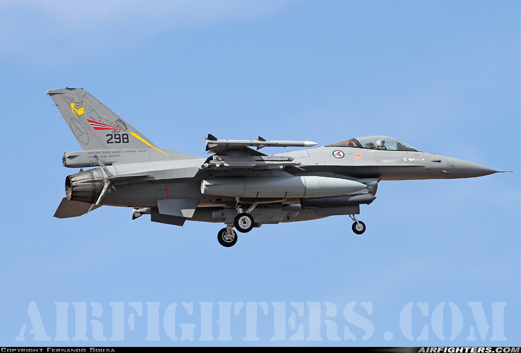 Norway - Air Force General Dynamics F-16AM Fighting Falcon 298 at Beja (BA11) (LPBJ), Portugal