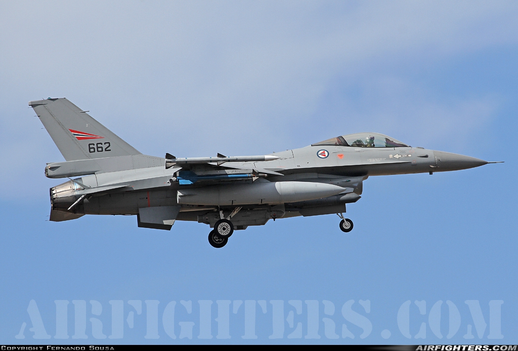 Norway - Air Force General Dynamics F-16AM Fighting Falcon 662 at Beja (BA11) (LPBJ), Portugal