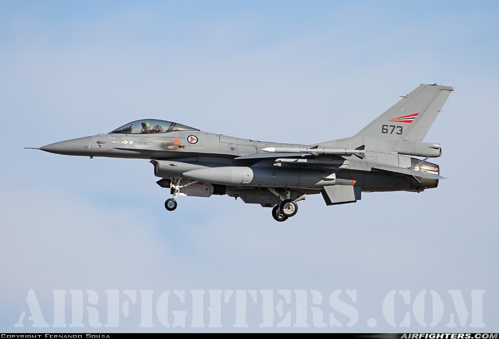 Norway - Air Force General Dynamics F-16AM Fighting Falcon 673 at Beja (BA11) (LPBJ), Portugal