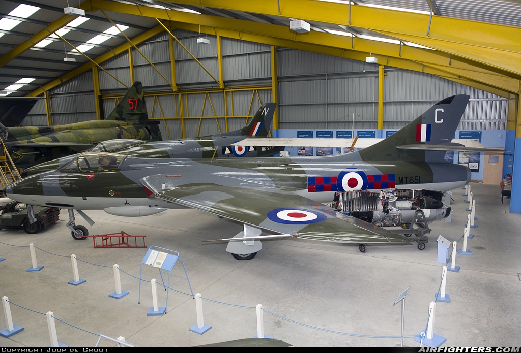 UK - Air Force Hawker Hunter F1 WT651 at Winthorpe, UK