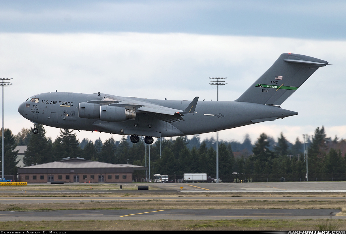 USA - Air Force Boeing C-17A Globemaster III 02-1110 at Tacoma - McChord AFB (TCM / KTCM), USA