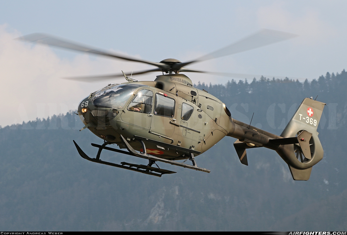 Switzerland - Air Force Eurocopter TH05 (EC-635P2+) T-369 at Courtelary (LSZJ), Switzerland