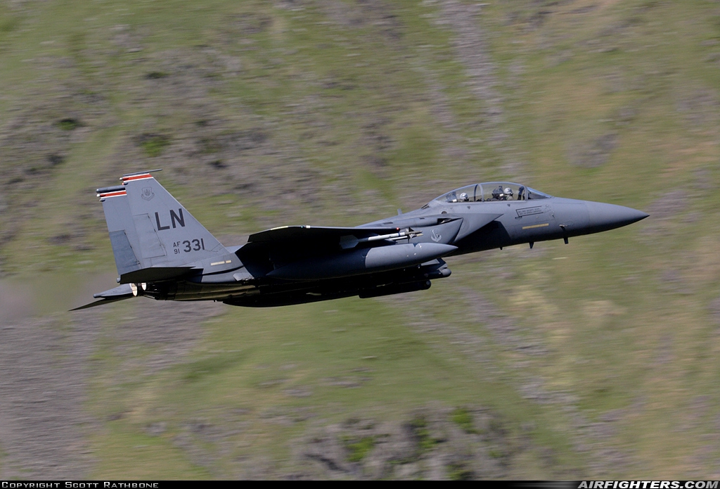USA - Air Force McDonnell Douglas F-15E Strike Eagle 91-0331 at Off-Airport - Cumbria, UK