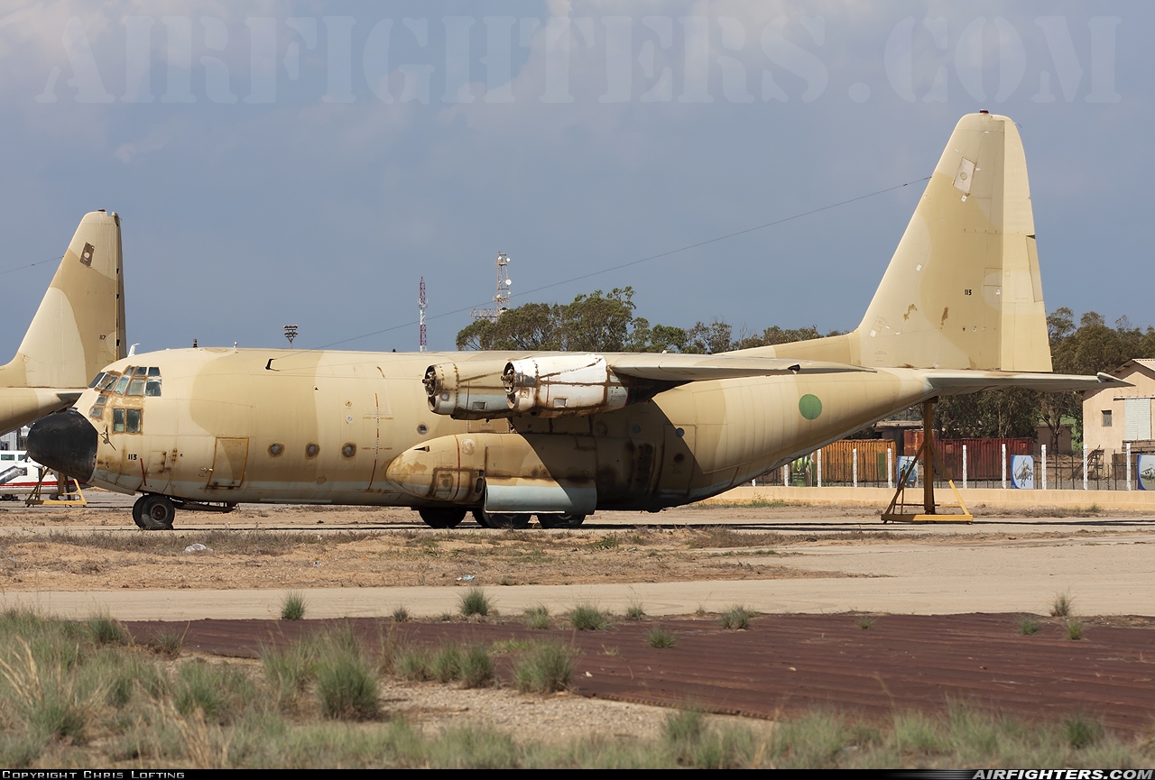 Libya - Air Force Lockheed C-130H Hercules (L-382) 113 at Tripoli - Mitiga (MJI / HLLM), Libya