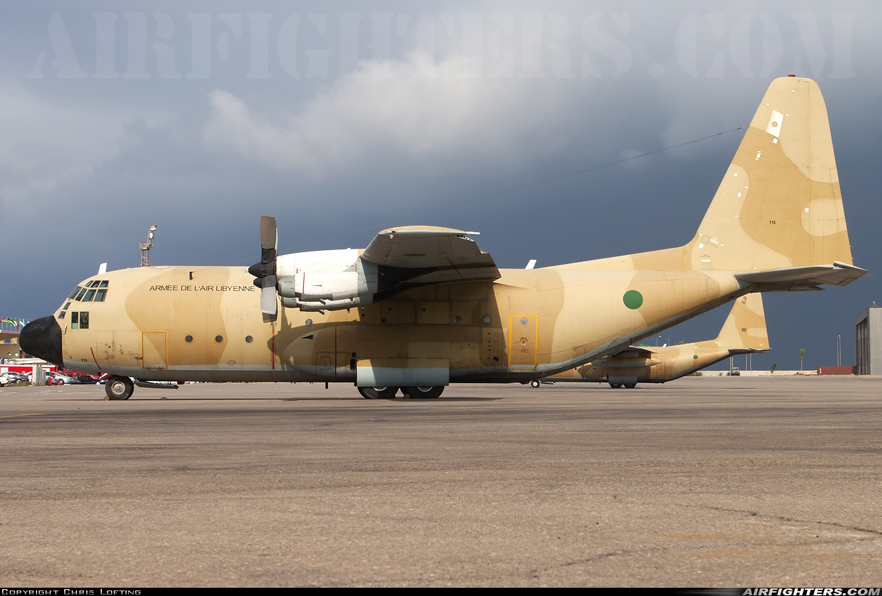 Libya - Air Force Lockheed C-130H Hercules (L-382) 115 at Tripoli - Mitiga (MJI / HLLM), Libya