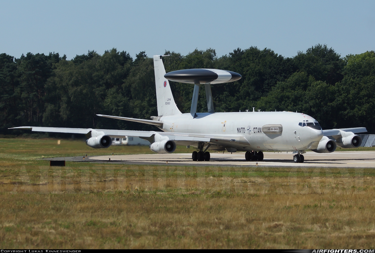 Luxembourg - NATO Boeing E-3A Sentry (707-300) LX-N90451 at Geilenkirchen (GKE / ETNG), Germany