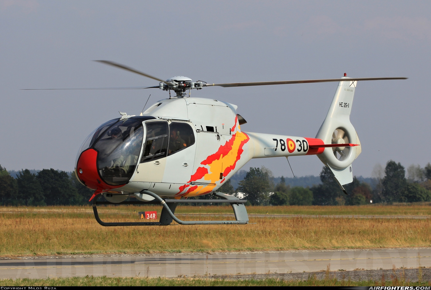 Spain - Air Force Eurocopter EC-120B Colibri HE.25-11 at Hradec Kralove (LKHK), Czech Republic