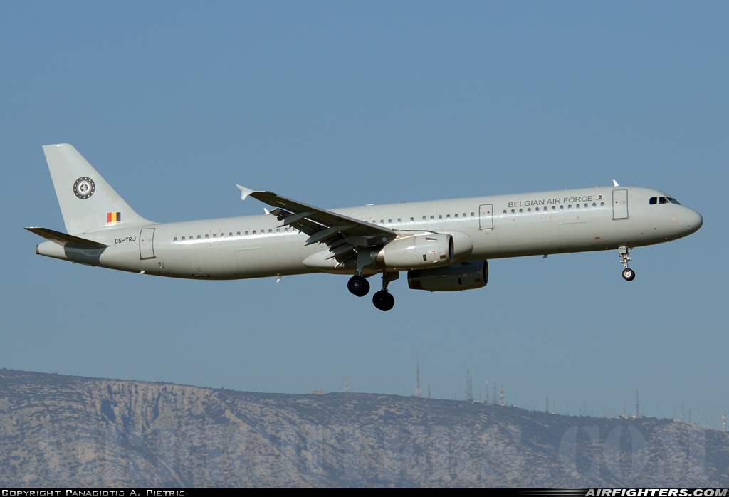 Belgium - Air Force Airbus A321-231 CS-TRJ at Athens - Eleftherios Venizelos (Spata) (ATH / LGAV), Greece