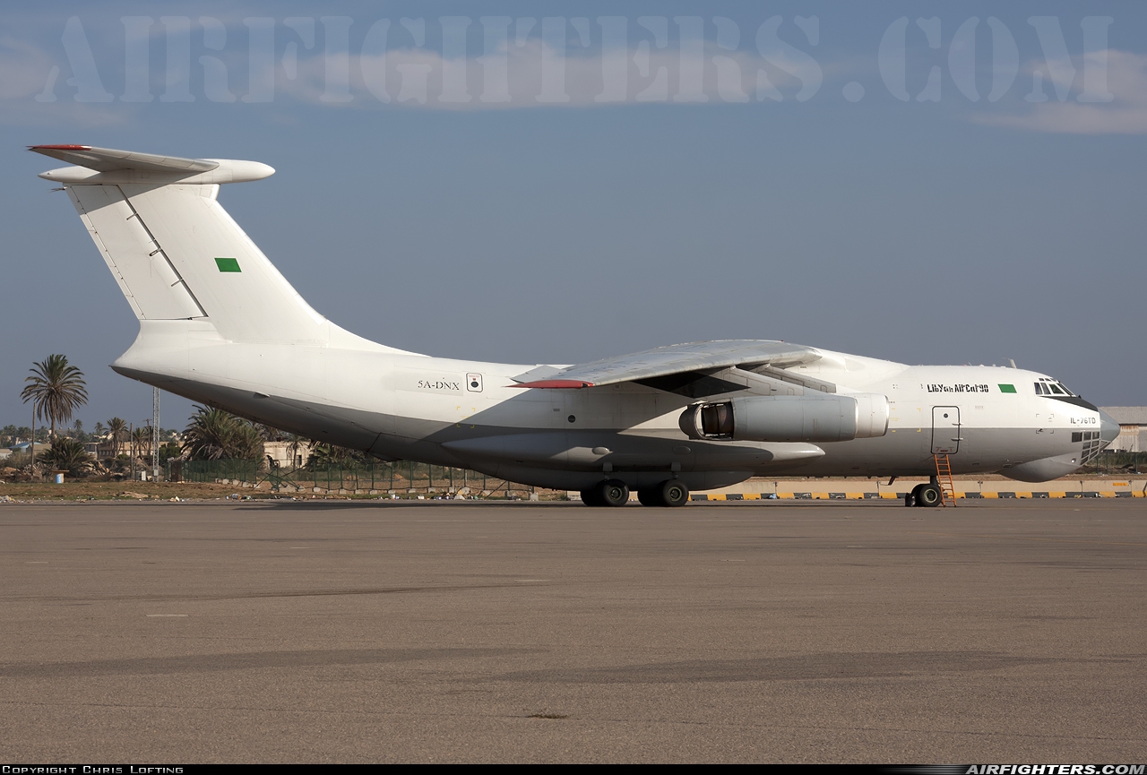 Libya - Air Force Ilyushin IL-76TD 5A-DNX at Tripoli - Mitiga (MJI / HLLM), Libya