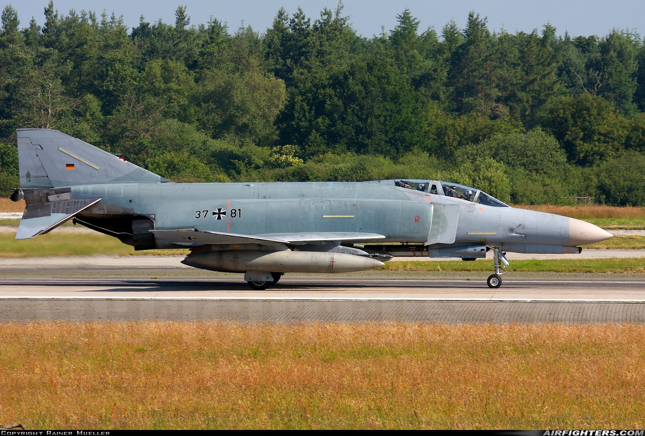 Germany - Air Force McDonnell Douglas F-4F Phantom II 37+81 at Wittmundhafen (Wittmund) (ETNT), Germany