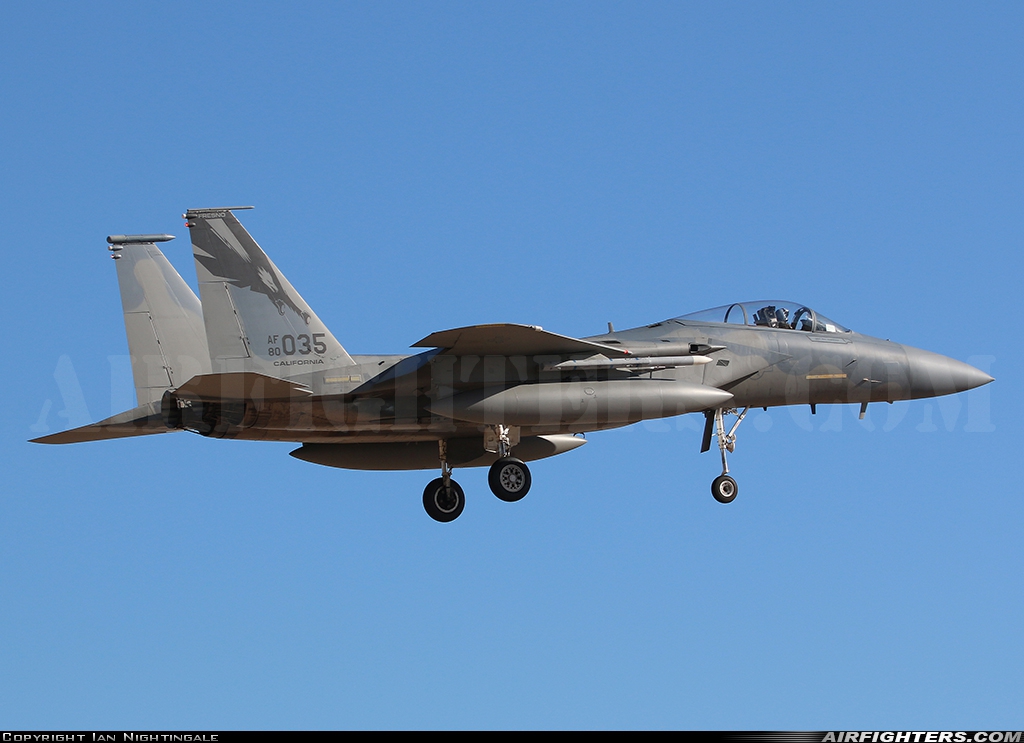 USA - Air Force McDonnell Douglas F-15C Eagle 80-0035 at Glendale (Phoenix) - Luke AFB (LUF / KLUF), USA