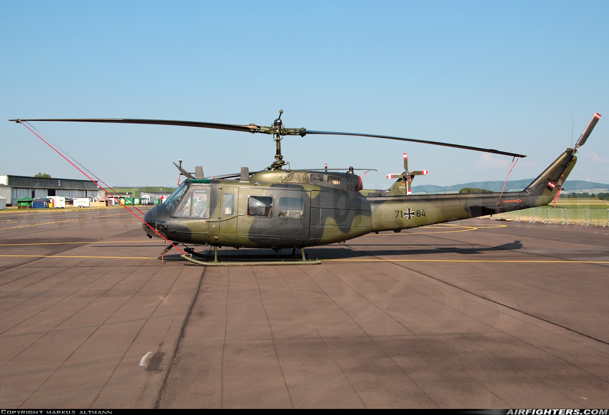 Germany - Army Bell UH-1D Iroquois (205) 71+84 at Fritzlar (ETHF), Germany