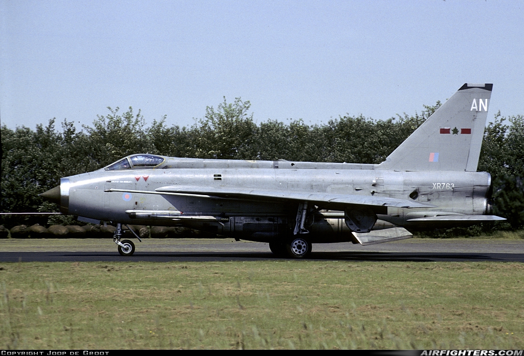 UK - Air Force English Electric Lightning F6 XR763 at Leeuwarden (LWR / EHLW), Netherlands