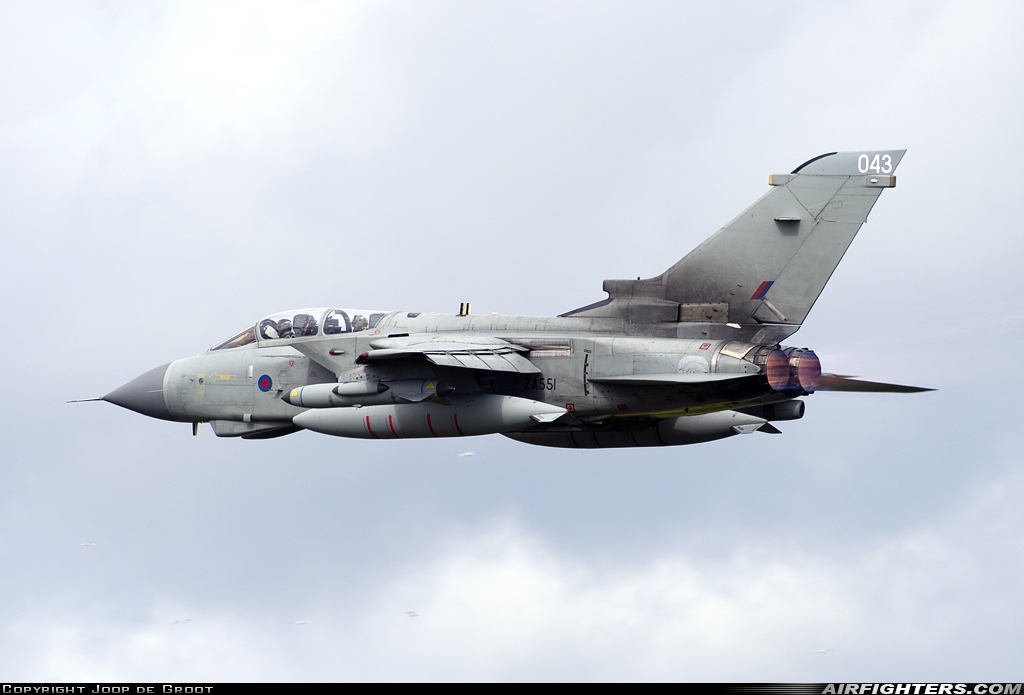 UK - Air Force Panavia Tornado GR4 ZA551 at Lossiemouth (LMO / EGQS), UK