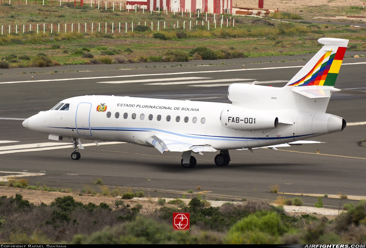 Bolivia - Air Force Dassault Falcon 900EX FAB-001 at Gran Canaria (- Las Palmas / Gando) (LPA / GCLP), Spain