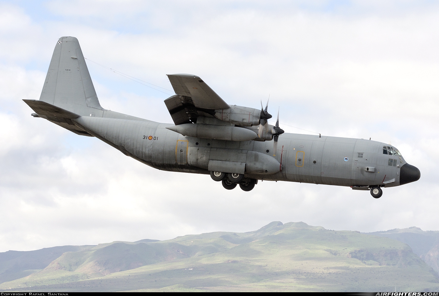Spain - Air Force Lockheed C-130H-30 Hercules (L-382) TL.10-01 at Gran Canaria (- Las Palmas / Gando) (LPA / GCLP), Spain