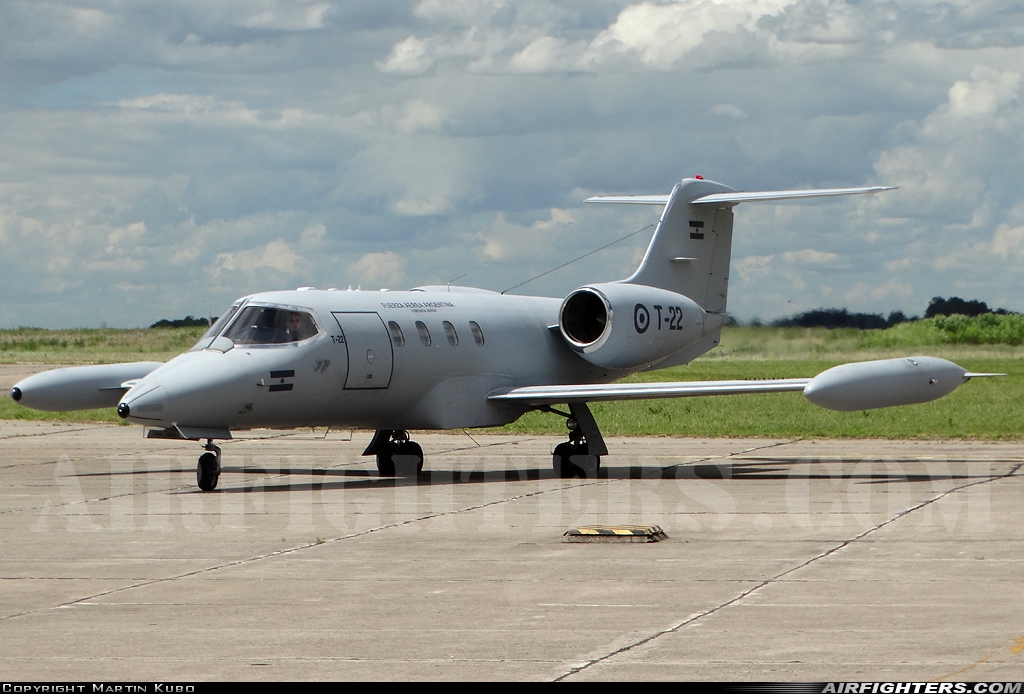 Argentina - Air Force Learjet 35A T-22 at Tandil (DIL / SAZT), Argentina