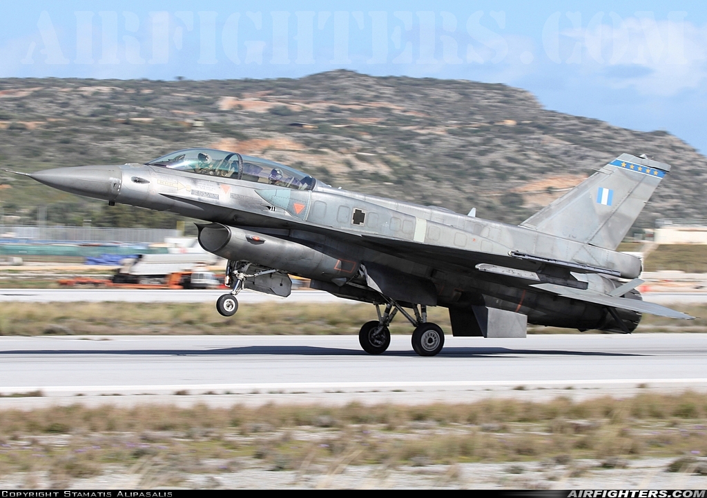 Greece - Air Force General Dynamics F-16D Fighting Falcon 615 at Chania - Souda (CHQ / LGSA), Greece