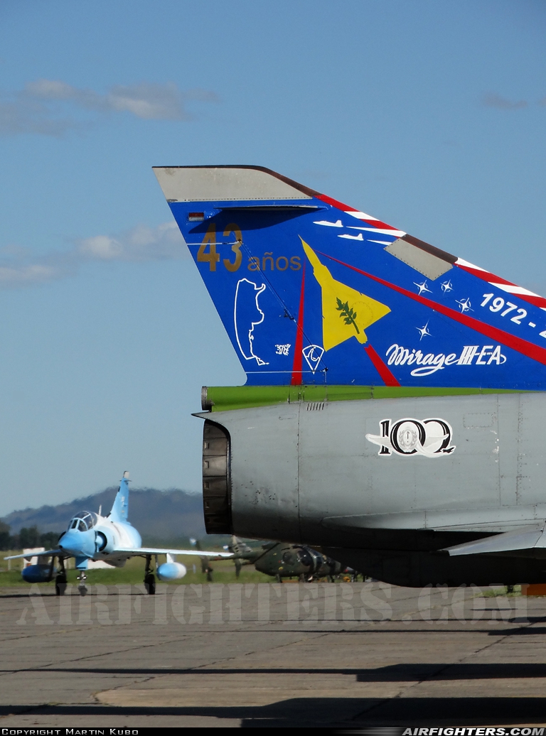 Argentina - Air Force Dassault Mirage IIIEA I-011 at Tandil (DIL / SAZT), Argentina