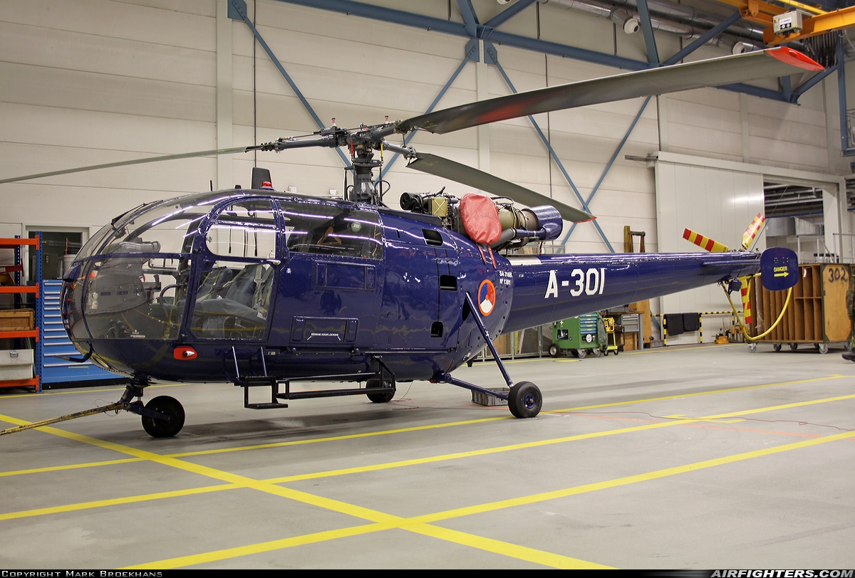 Netherlands - Air Force Aerospatiale SA-316B Alouette III A-301 at Breda - Gilze-Rijen (GLZ / EHGR), Netherlands