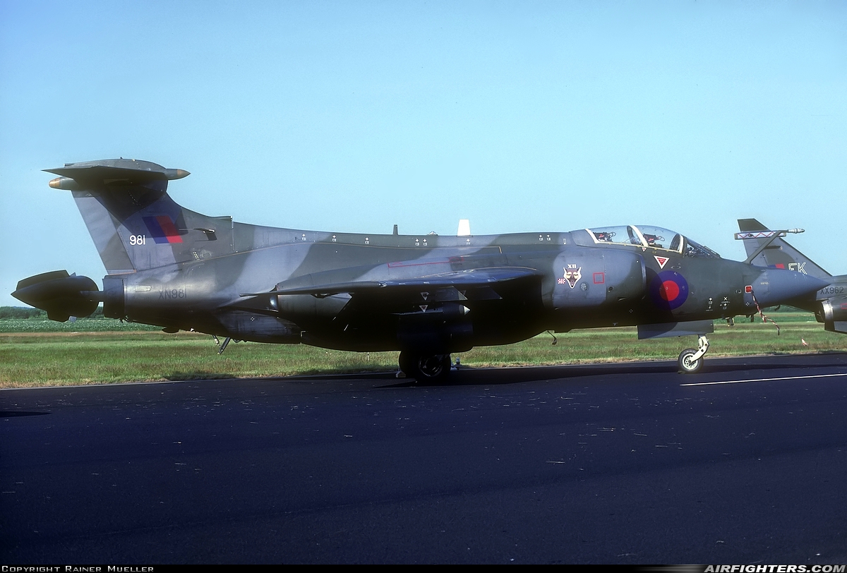UK - Air Force Blackburn Buccaneer S.2B XN981 at Enschede - Twenthe (ENS / EHTW), Netherlands