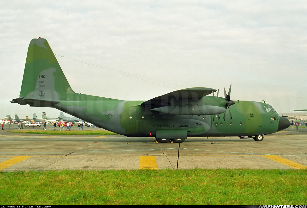 USA - Air Force Lockheed C-130A Hercules (L-182) 57-0453 at Fairford (FFD / EGVA), UK