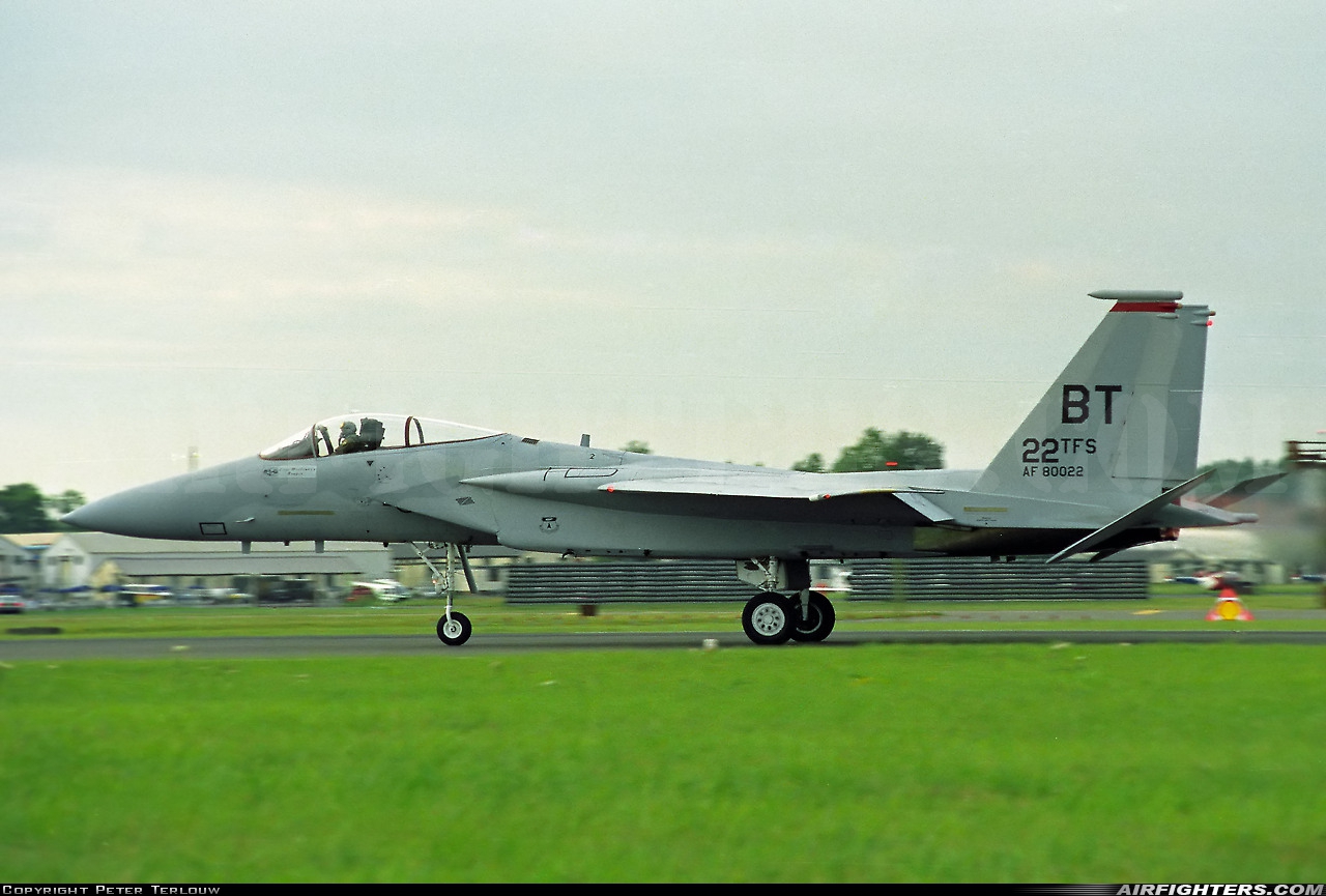 USA - Air Force McDonnell Douglas F-15C Eagle 80-0022 at Fairford (FFD / EGVA), UK