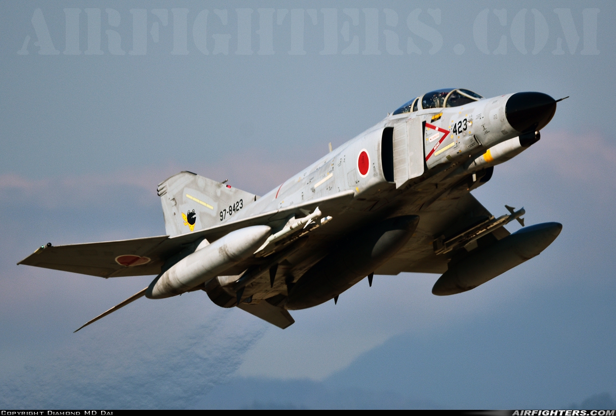 Japan - Air Force McDonnell Douglas F-4EJ Phantom II 97-8423 at Nyutabaru (RJFN), Japan