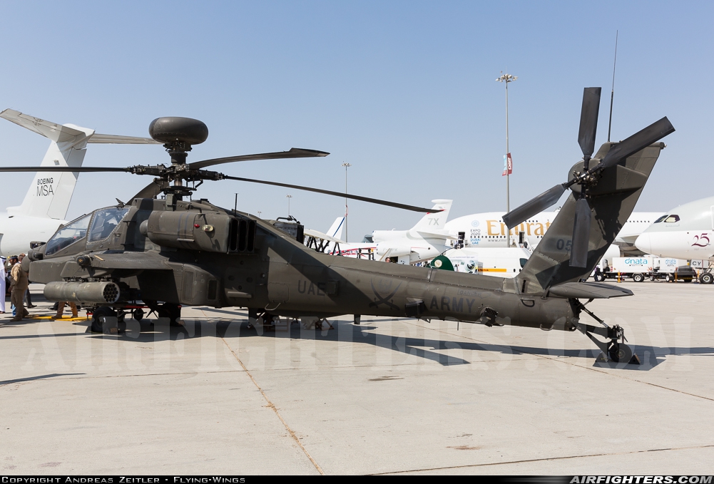 United Arab Emirates - Army McDonnell Douglas AH-64D Apache Longbow 050 at Jebel Ali (Dubai) - Al Maktoum Int. (DWC / OMDW), United Arab Emirates
