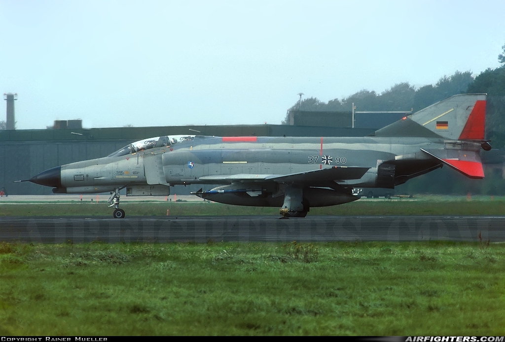 Germany - Air Force McDonnell Douglas F-4F Phantom II 37+90 at Hopsten (Rheine -) (ETNP), Germany