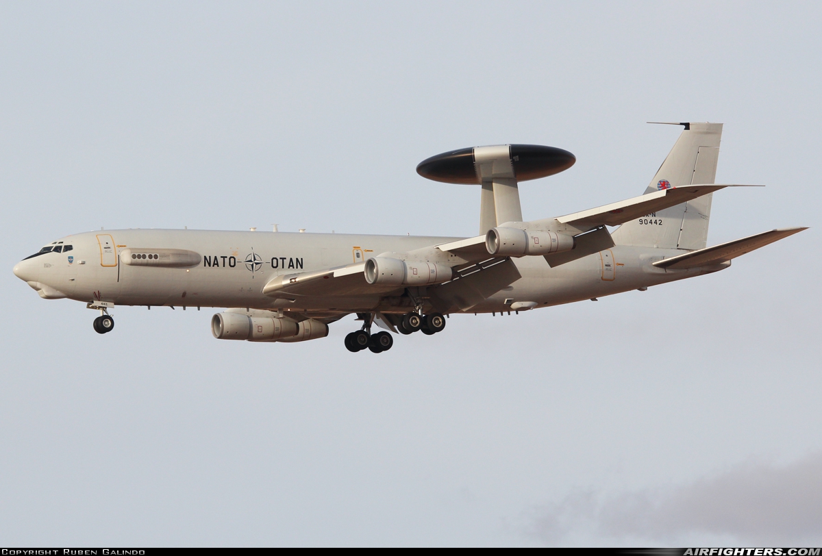 Luxembourg - NATO Boeing E-3A Sentry (707-300) LX-N90442 at Albacete (- Los Llanos) (LEAB), Spain