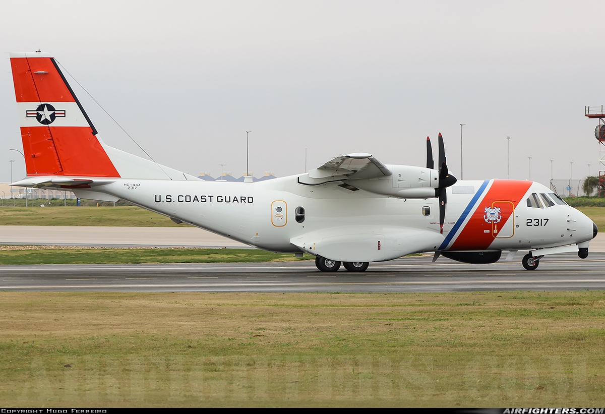 USA - Coast Guard CASA HC-144A Ocean Sentry (CN235-300MPA) 2317 at Seville (- San Pablo) (SVQ / LEZL), Spain