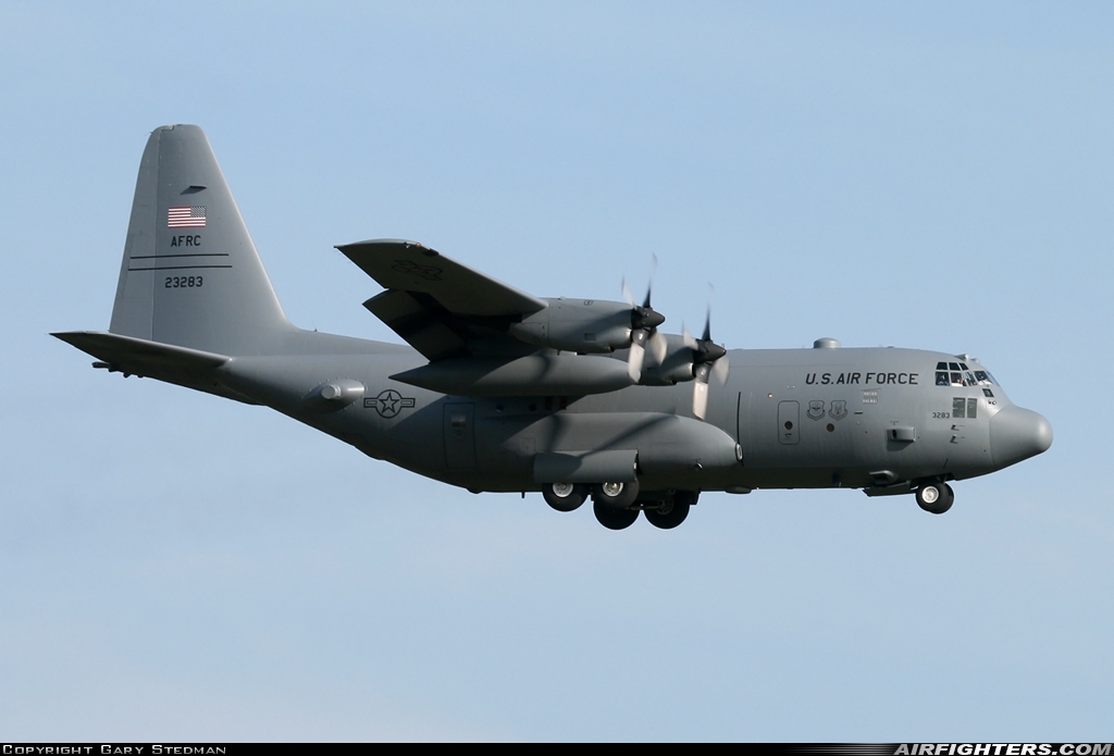 USA - Air Force Lockheed C-130H Hercules (L-382) 92-3283 at Lakenheath (LKZ / EGUL), UK