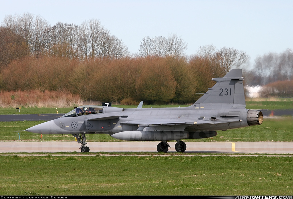 Sweden - Air Force Saab JAS-39C Gripen 39231 at Leeuwarden (LWR / EHLW), Netherlands