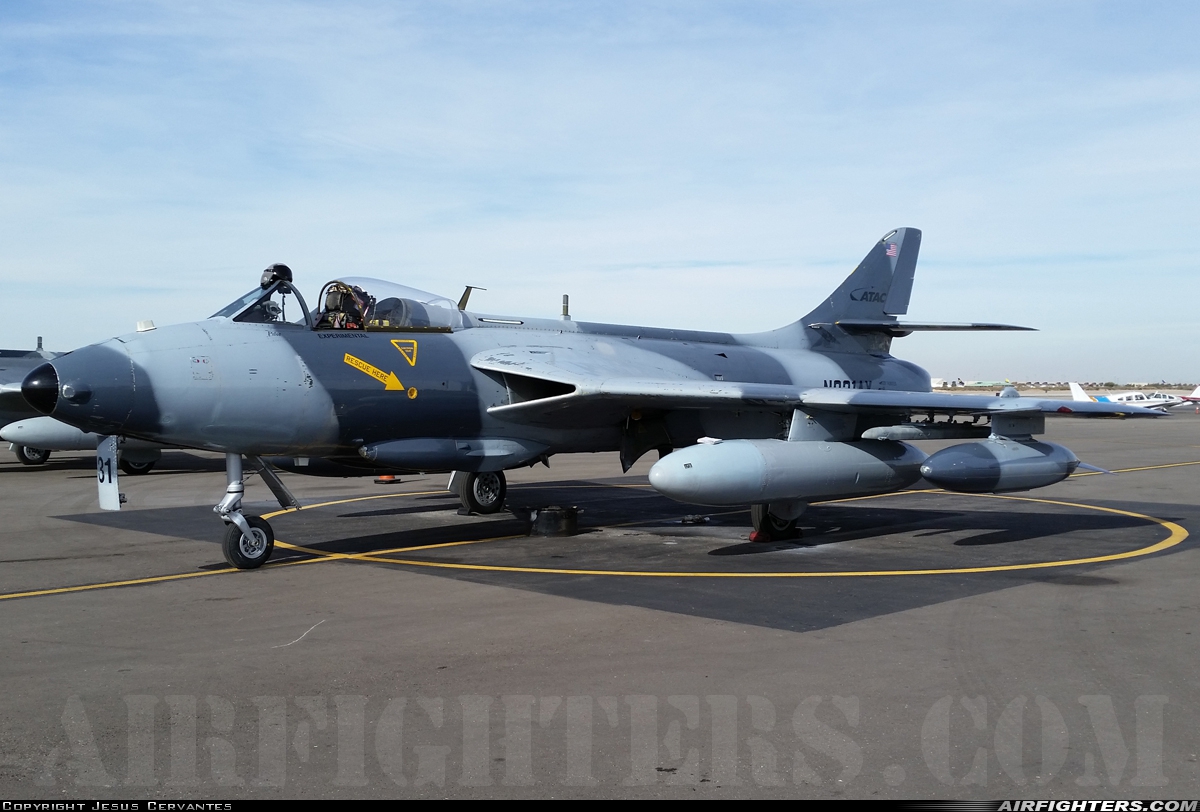 Company Owned - Airborne Tactical Advantage Company (ATAC) Hawker Hunter F58 N331AX at El Paso - Int. (ELP / KELP), USA