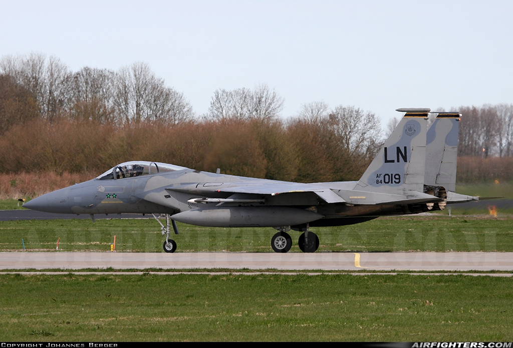 USA - Air Force McDonnell Douglas F-15C Eagle 84-0019 at Leeuwarden (LWR / EHLW), Netherlands